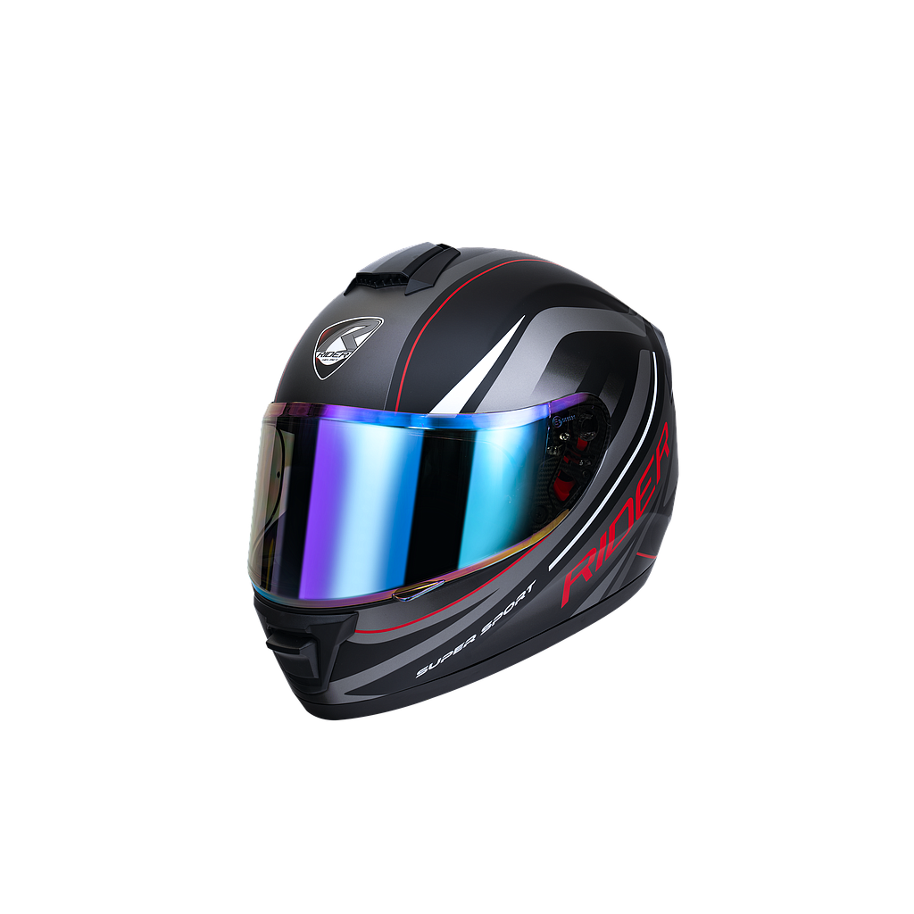 Full Face Vortex #2 Force Grey (Matte) L