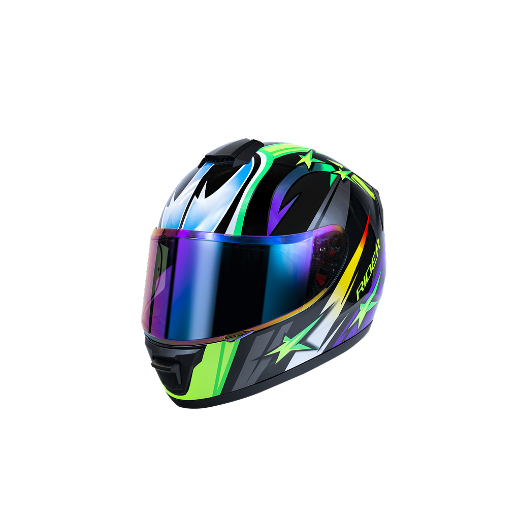 Full Face Vortex #3 Katana Green (Glossy) XL