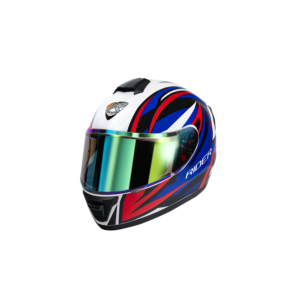 Full Face Vortex #6 Star Tri Color (Glossy) L