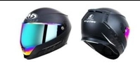 Full Face Warrior #1 Plain Matte Black XL