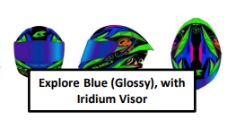 Full Face Rapid RS #6 Explore Blue (Glossy) XS