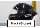 Full Face R1X #1 Black (Glossy) L