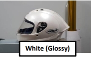 Full Face R1X #3 Pearl White (Glossy) M
