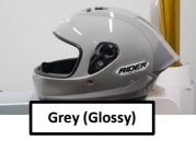 Full Face R1X #4 Grey (Glossy) XL